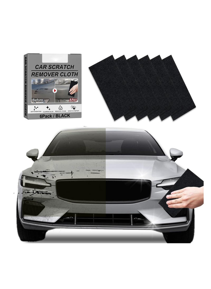 Nano Sparkle Cloth for Car Scratches, 6 Pcs Car Scratch Remover Cloth, Repair Small Scraping Water Spots, Suitable for All Cars, Multi-Functional, Easy to Use, Safe and Effective - Image 1